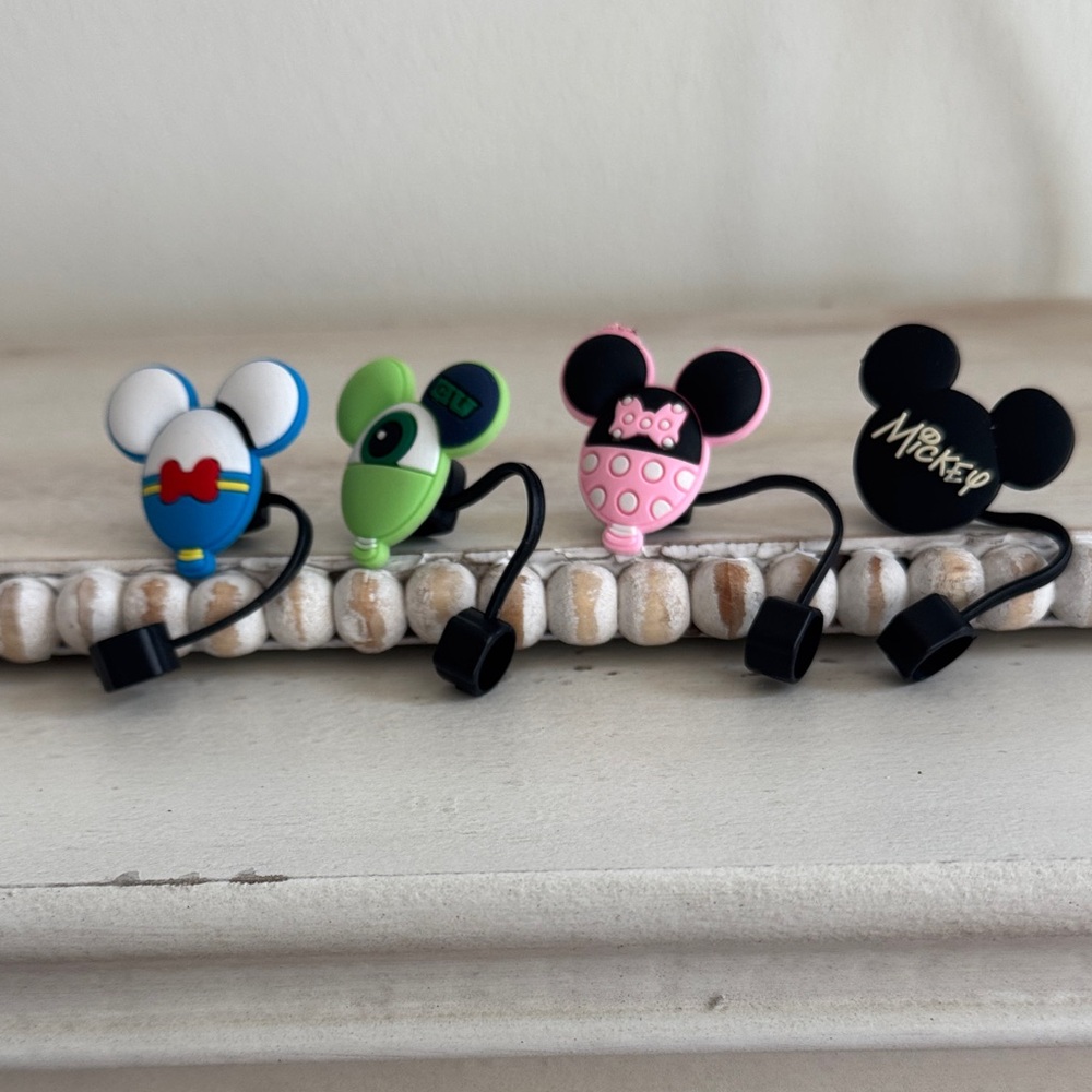 Disney Character Straw Covers